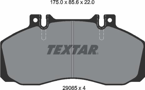 Textar 2906504 - Komplet Pločica, disk-kočnica www.molydon.hr