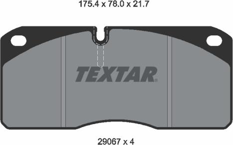 Textar 2906705 - Komplet Pločica, disk-kočnica www.molydon.hr