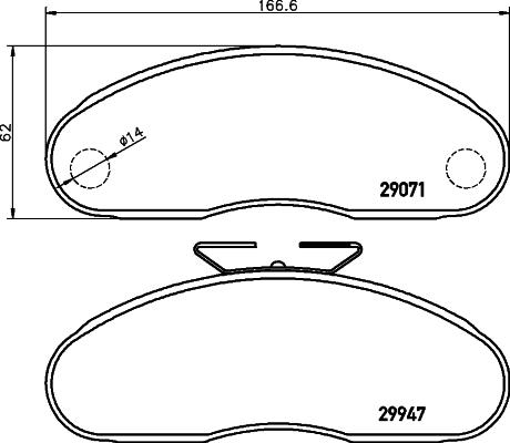 Textar 2907101 - Komplet Pločica, disk-kočnica www.molydon.hr