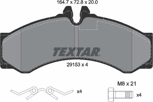 Textar 2915301 - Komplet Pločica, disk-kočnica www.molydon.hr