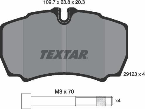 Textar 2912303 - Komplet Pločica, disk-kočnica www.molydon.hr