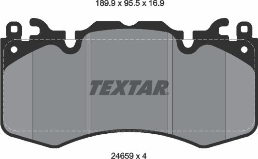 Textar 2465901 - Komplet Pločica, disk-kočnica www.molydon.hr