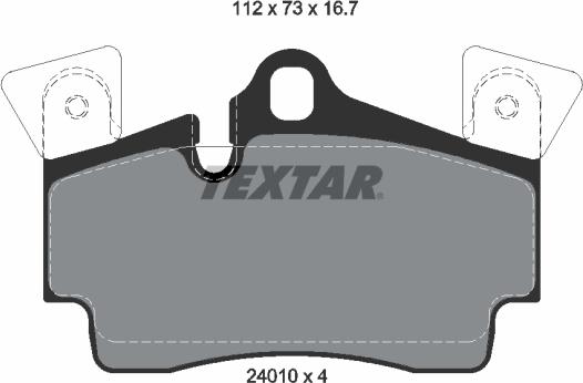 Textar 2401001 - Komplet Pločica, disk-kočnica www.molydon.hr