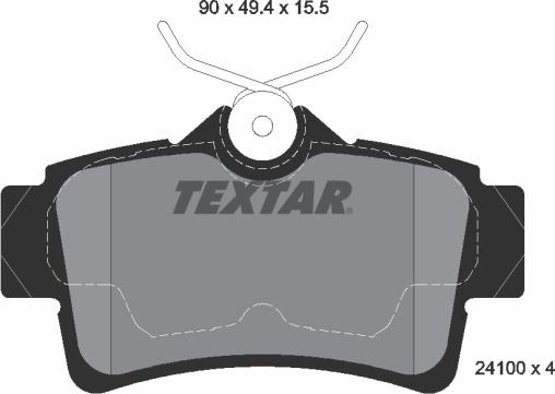 Textar 2410001 - Komplet Pločica, disk-kočnica www.molydon.hr