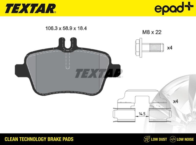 Textar 2484801CP - Komplet Pločica, disk-kočnica www.molydon.hr