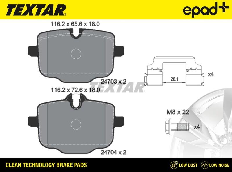 Textar 2470301CP - Komplet Pločica, disk-kočnica www.molydon.hr