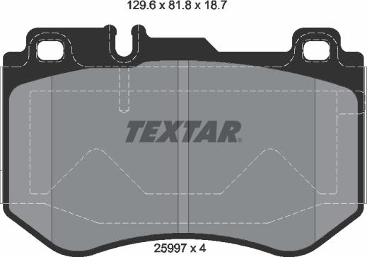 Textar 2599701 - Komplet Pločica, disk-kočnica www.molydon.hr