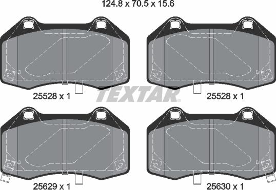 Textar 2552801 - Komplet Pločica, disk-kočnica www.molydon.hr