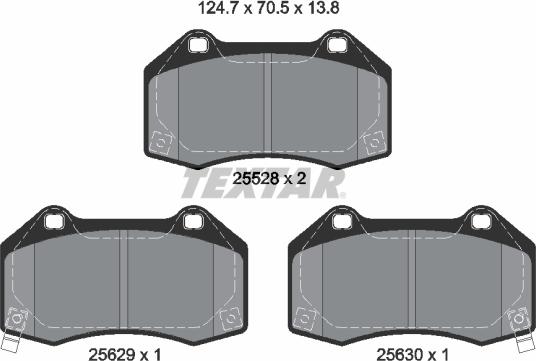 Textar 2552803 - Komplet Pločica, disk-kočnica www.molydon.hr