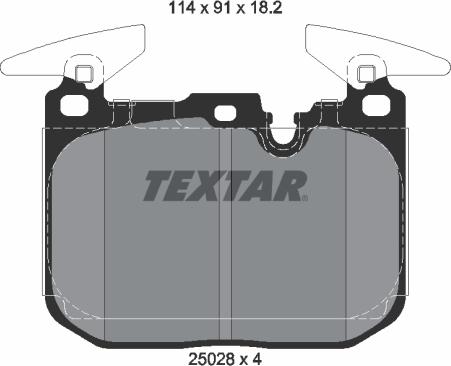 Textar 2502803 - Komplet Pločica, disk-kočnica www.molydon.hr