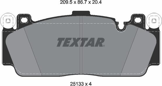 Textar 2513301 - Komplet Pločica, disk-kočnica www.molydon.hr