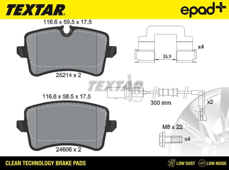 Textar 2521401CP - Komplet Pločica, disk-kočnica www.molydon.hr