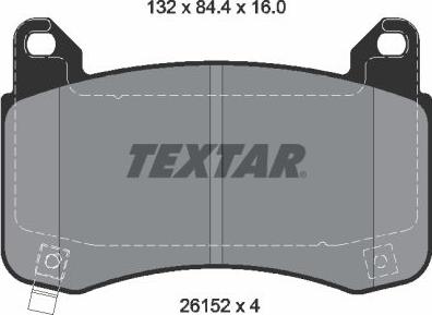 Textar 2615201 - Komplet Pločica, disk-kočnica www.molydon.hr