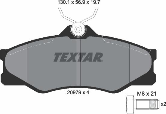 Textar 2097904 - Komplet Pločica, disk-kočnica www.molydon.hr