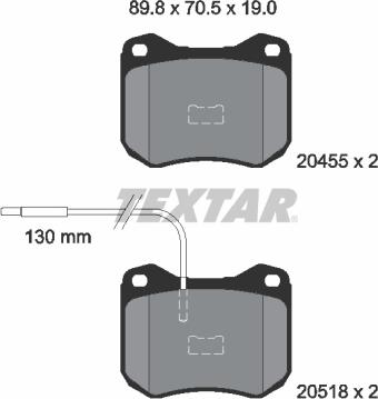 Textar 2045502 - Komplet Pločica, disk-kočnica www.molydon.hr