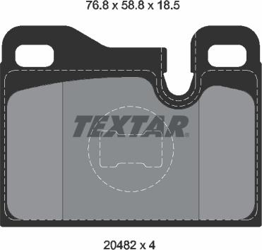 Textar 2048203 - Komplet Pločica, disk-kočnica www.molydon.hr