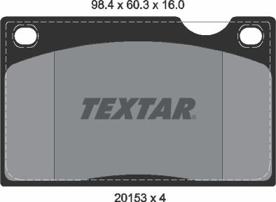 Textar 2015302 - Komplet Pločica, disk-kočnica www.molydon.hr