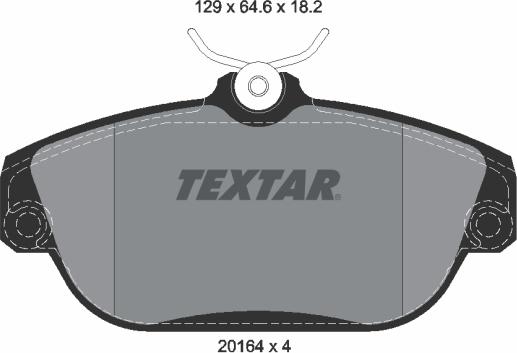 Textar 2016402 - Komplet Pločica, disk-kočnica www.molydon.hr