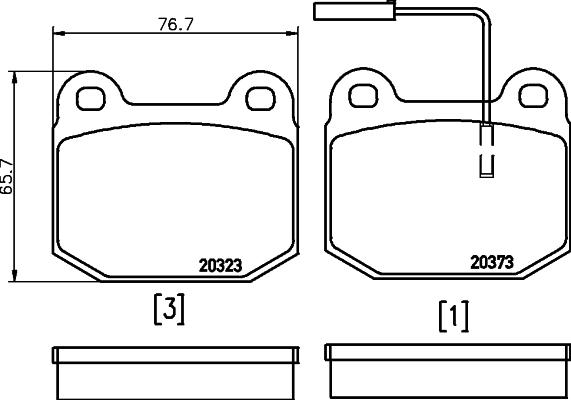 Textar 2037301 - Komplet Pločica, disk-kočnica www.molydon.hr