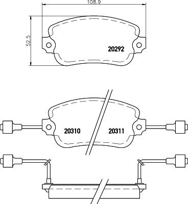 Textar 2029203 - Komplet Pločica, disk-kočnica www.molydon.hr