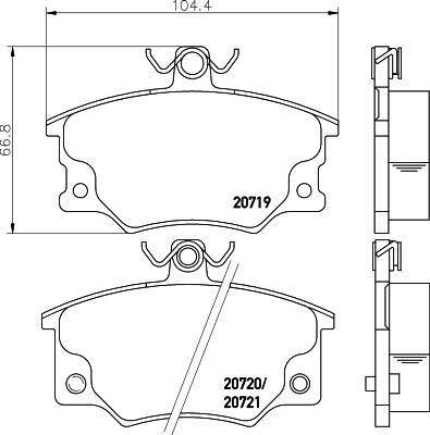 Textar 2071901 - Komplet Pločica, disk-kočnica www.molydon.hr