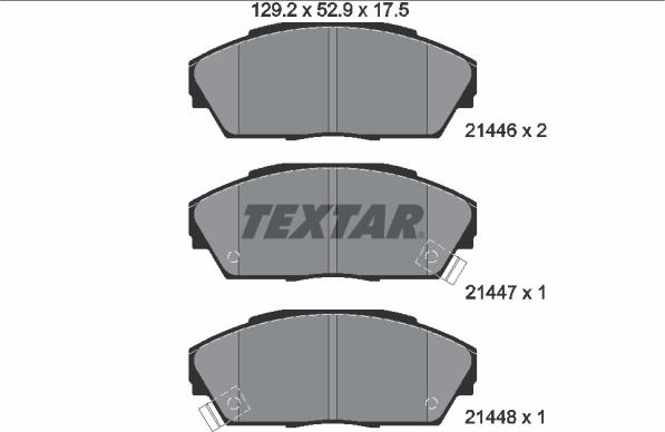 Textar 2144601 - Komplet Pločica, disk-kočnica www.molydon.hr