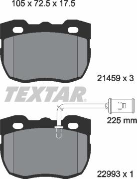 Textar 2145905 - Komplet Pločica, disk-kočnica www.molydon.hr