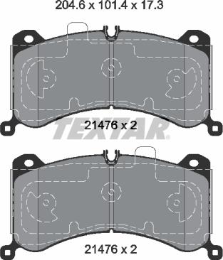 Textar 2147601 - Komplet Pločica, disk-kočnica www.molydon.hr