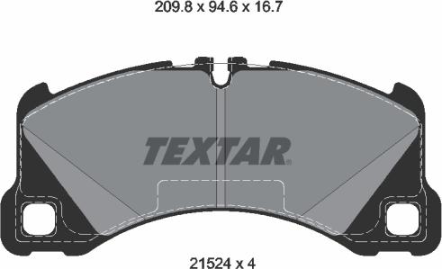 Textar 2152401 - Komplet Pločica, disk-kočnica www.molydon.hr