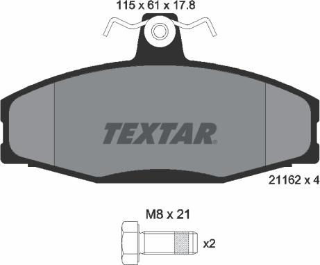 Textar 2166201 - Komplet Pločica, disk-kočnica www.molydon.hr