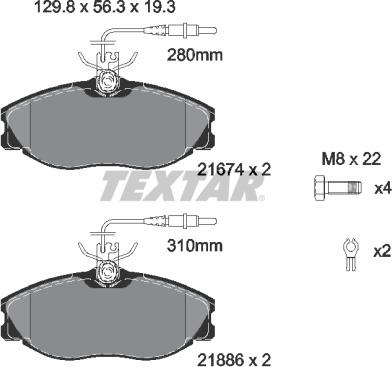 Textar 2167403 - Komplet Pločica, disk-kočnica www.molydon.hr