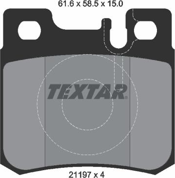 Textar 2119701 - Komplet Pločica, disk-kočnica www.molydon.hr