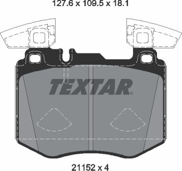 Textar 2115205 - Komplet Pločica, disk-kočnica www.molydon.hr