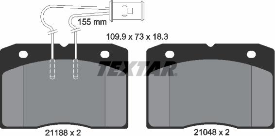 Textar 2118801 - Komplet Pločica, disk-kočnica www.molydon.hr