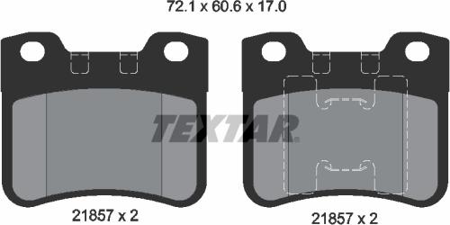 Textar 2185701 - Komplet Pločica, disk-kočnica www.molydon.hr