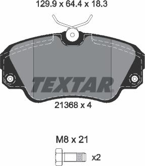 Textar 2136801 - Komplet Pločica, disk-kočnica www.molydon.hr