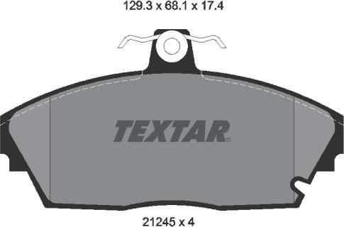 Textar 2124502 - Komplet Pločica, disk-kočnica www.molydon.hr