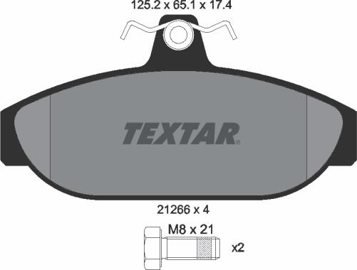 Textar 2126601 - Komplet Pločica, disk-kočnica www.molydon.hr