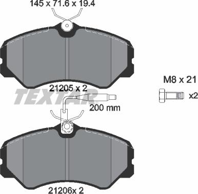 Textar 89010300 - Komplet kočnica, disk-kočnica www.molydon.hr