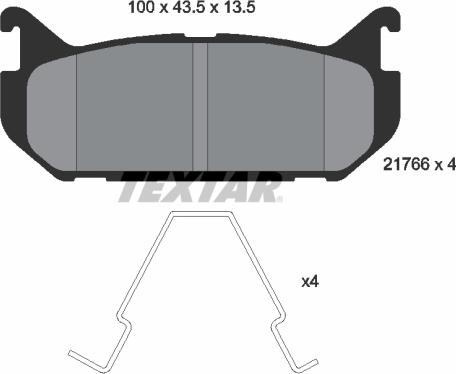 Textar 2176603 - Komplet Pločica, disk-kočnica www.molydon.hr