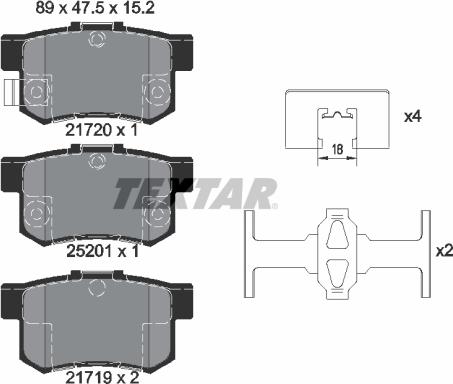 Textar 2172001 - Komplet Pločica, disk-kočnica www.molydon.hr