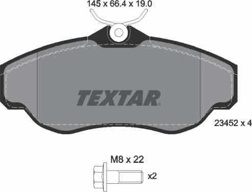 Textar 2345201 - Komplet Pločica, disk-kočnica www.molydon.hr