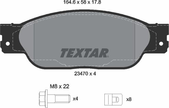 Textar 2347001 - Komplet Pločica, disk-kočnica www.molydon.hr