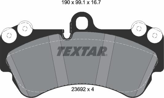 Textar 2369281 - Komplet Pločica, disk-kočnica www.molydon.hr