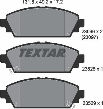 Textar 2309601 - Komplet Pločica, disk-kočnica www.molydon.hr