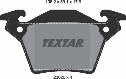 Textar 2302001 - Komplet Pločica, disk-kočnica www.molydon.hr