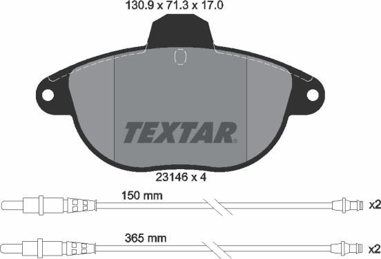 Textar 89013700 - Komplet kočnica, disk-kočnica www.molydon.hr