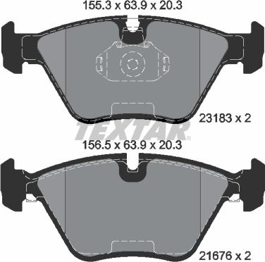 Textar 2318302 - Komplet Pločica, disk-kočnica www.molydon.hr