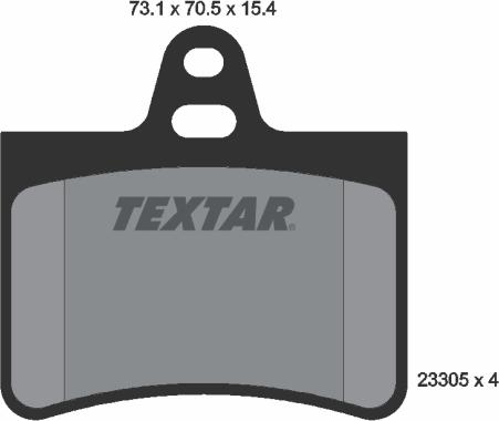 Textar 2330501 - Komplet Pločica, disk-kočnica www.molydon.hr