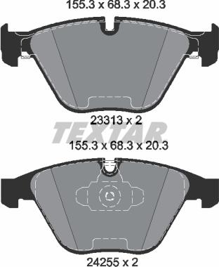 Textar 2331301 - Komplet Pločica, disk-kočnica www.molydon.hr